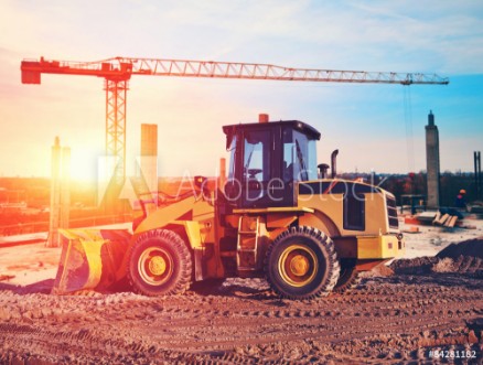 Picture of Bulldozer on construction site